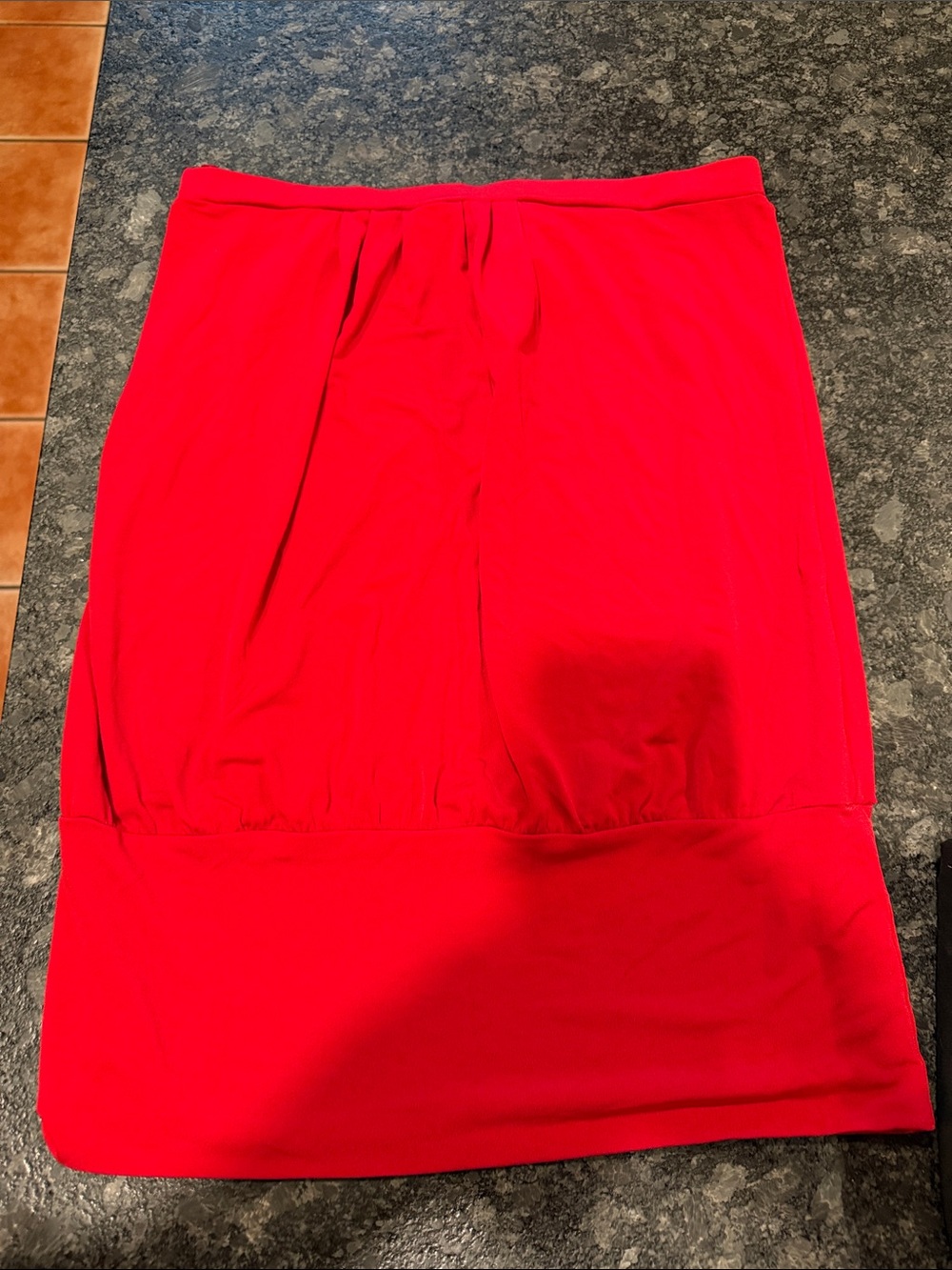 Arden B Bright Red Pencil Skirt